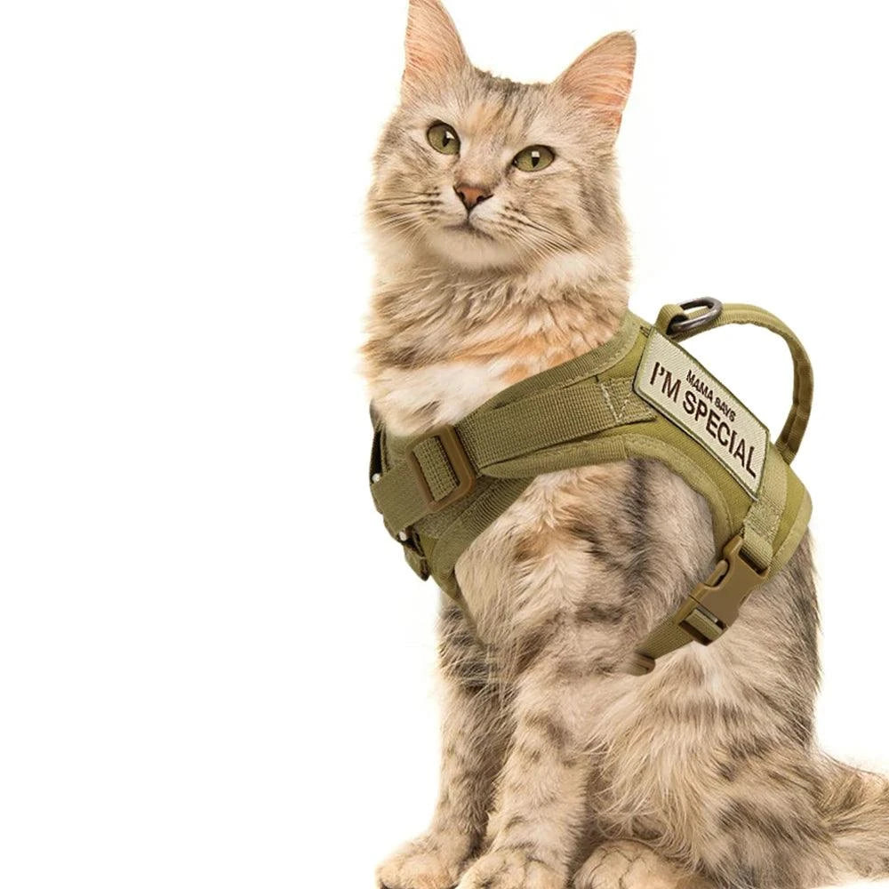 Cat Tactical Harness Vest with Handle littlepawgive