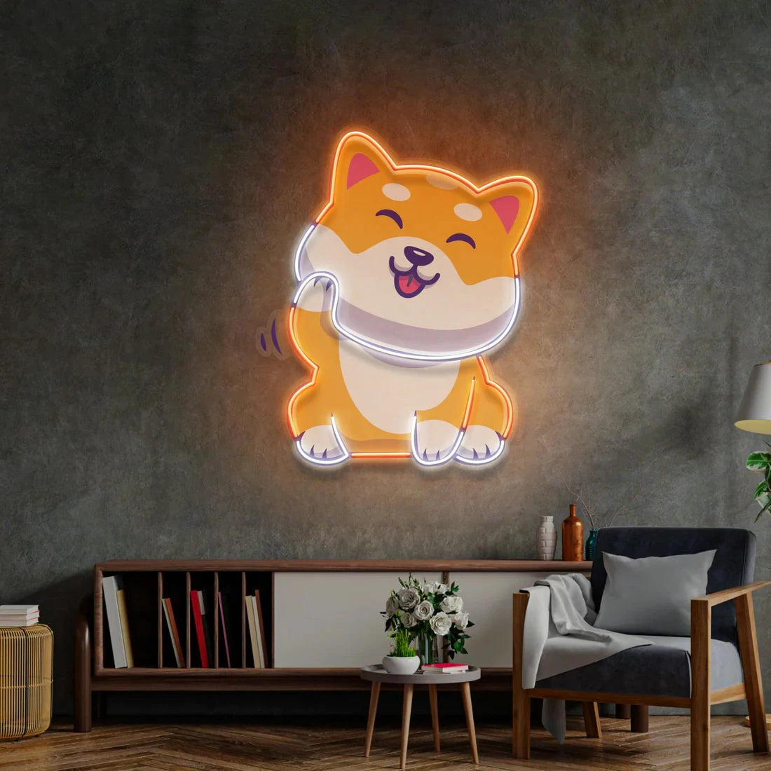 Shiba Neon Sign - Perfect for Dog Lovers