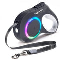 Load image into Gallery viewer, LED retractable dog leash with RGB light system for tangle-free, safe walks.
