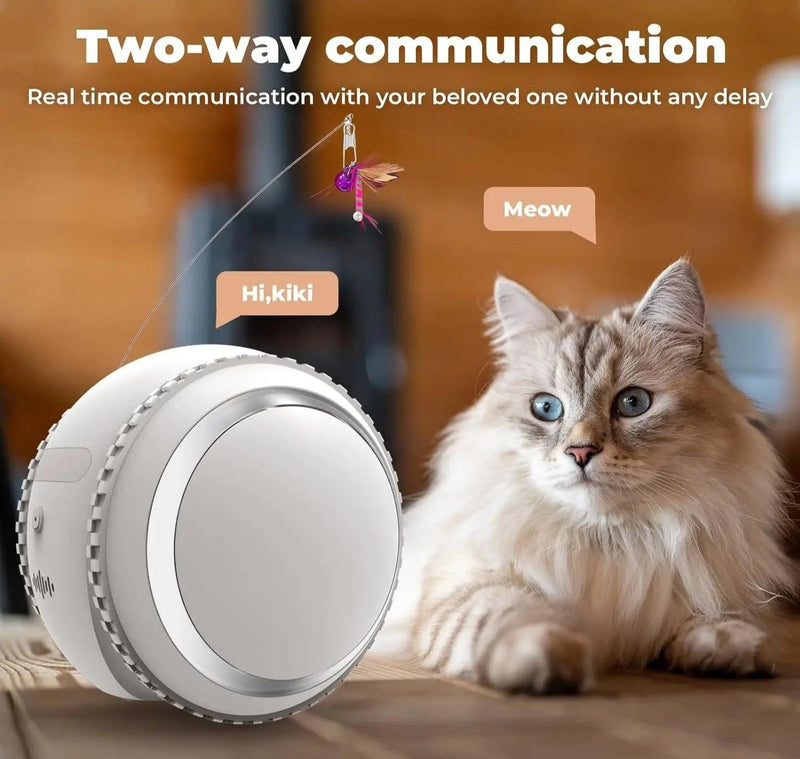 Smart 4K Pet Robot Camera with two-way communication for pets - LittlePawGive