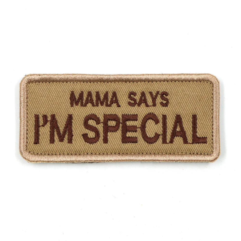 Mama Says I'm Special personalized tactical dog patch from Littlepawgive