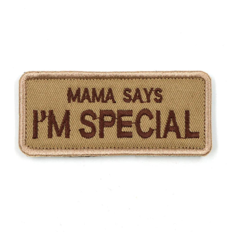 Mama Says I'm Special personalized tactical dog patch from Littlepawgive