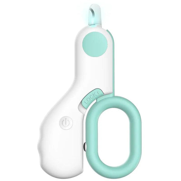 Pet nail clippers with integrated LED light for safe precise grooming - littlepawgive.