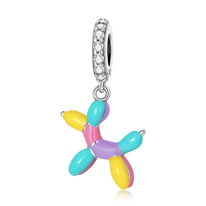 Colorful Balloon 925 Sterling Silver- Pet Charms for Bracelets