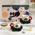 Load image into Gallery viewer, Cute Ceramic Coffee Cup Plate Gift Box High Beauty Water Cup Couple Cup Coffee Mug
