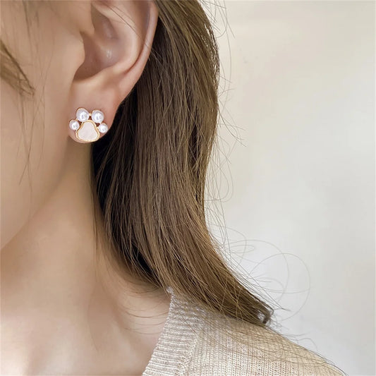 Cat Claw Pearl Earrings - Perfect Gift