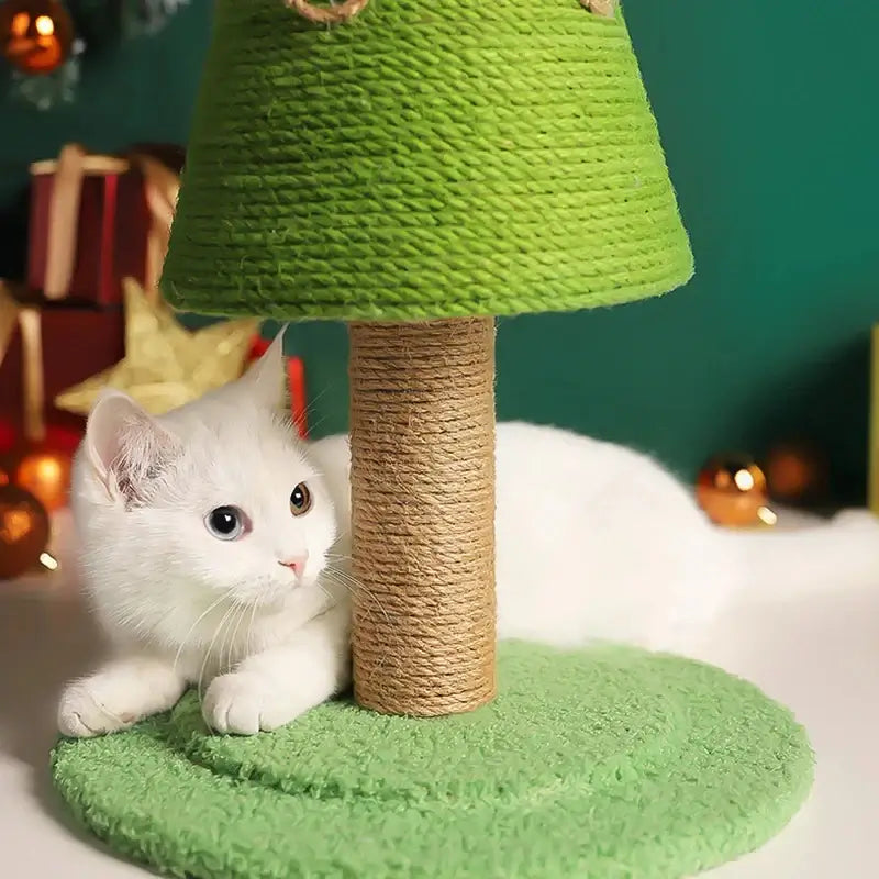 Enchanting Christmas Tree Cat Scratching Post