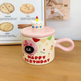 Load image into Gallery viewer, Cute Cat Covered Ceramic Mug,High-end Coffee Mugs,Couple Birthday Gift Water Cup, Home Breakfast Milk Cups,Christmas Kawaii Cup
