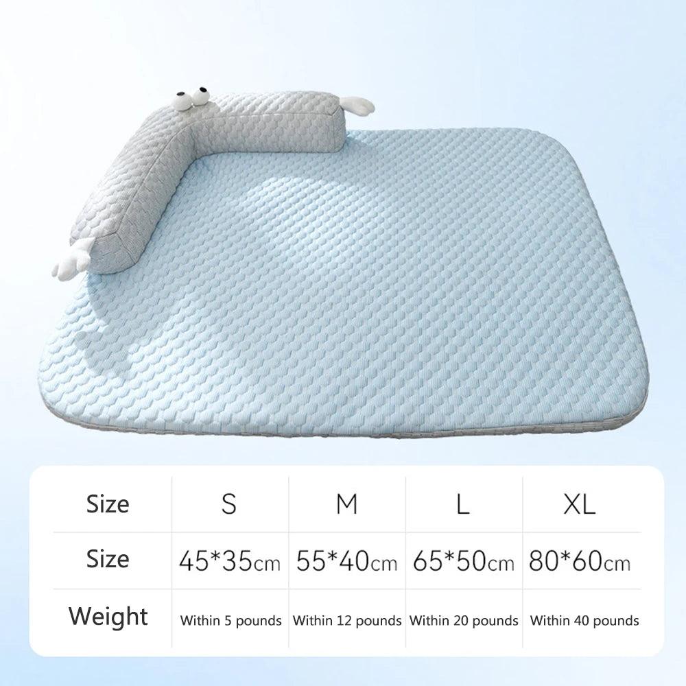 Summer Bed Ice Mat Cooling Pet Bed for small dogs and cats in multiple sizes from littlepawgive