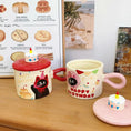 Load image into Gallery viewer, Red Cat Box  Ceramic Mug with Lid - Perfect Gift
