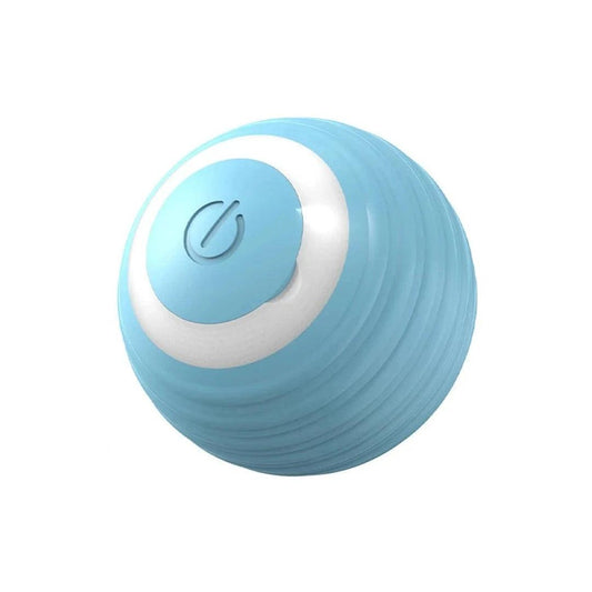 Electronic Smart Cat Play Ball - Interactive Cat Toy by Littlepawgive in blue color