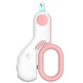 Load image into Gallery viewer, Pet Nail Clippers-Cutter with LED Light for safe and precise grooming featuring ergonomic pink handle by littlepawgive
