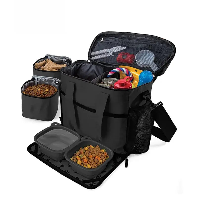 Cross-border Dog Bag Pet Travel Box Portable Food Storage Bucket Outdoor Cat and Dog Supplies Can Be Stored Bag Snack Bag