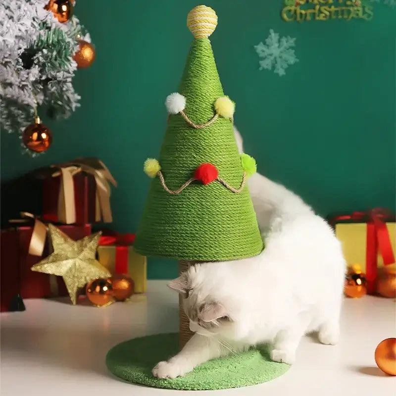 Enchanting Christmas Tree Cat Scratching Post