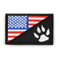 Load image into Gallery viewer, USA flag and paw print tactical patch for dog vests, harnesses and collars - Littlepawgive
