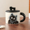 Load image into Gallery viewer, Cute Cat Mug with Cover Couple Ceramic Water Cup Home Girl High Appearance Level Gift Box Cup Office Coffee Cup
