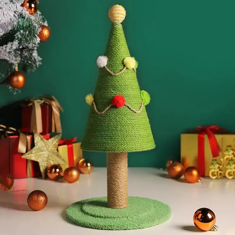 Enchanting Christmas Tree Cat Scratching Post